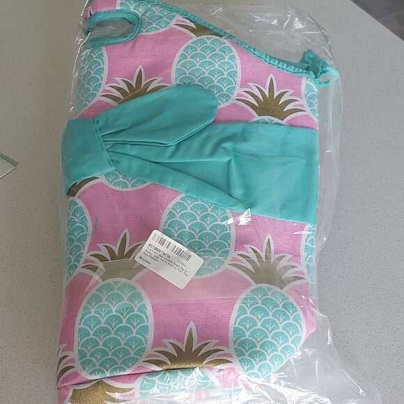 New in Pkg Fit & Fresh Maui Pineapple Insulated Large Cooler Tote Bag - Picture 14 of 16
